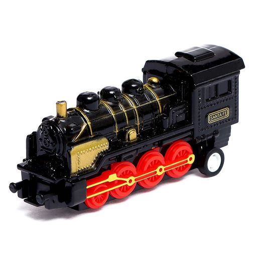 Поезд металлический Классика, с 4 вагонами, инерция, МИКС, в пакете - Simaland фото 6