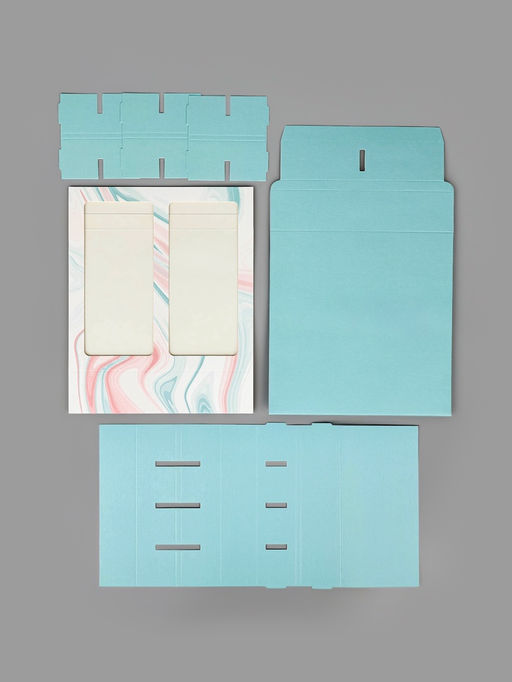 Цена за 5 шт. Коробка под 8 конфет и шоколад с ячейками, кондитерская упаковка, «Флюид» 18×18×4 см