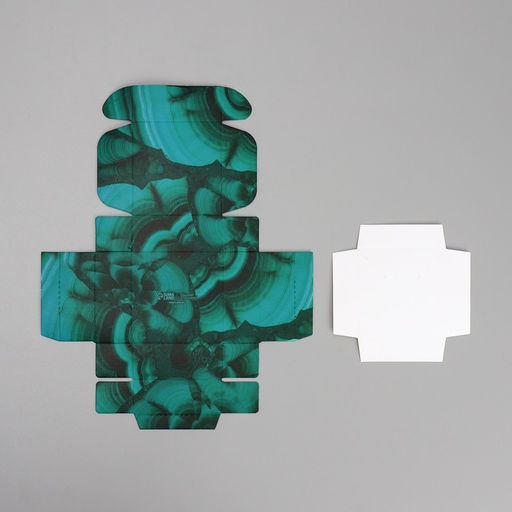 Цена за 5 шт. Коробка под бижутерию Малахит, 7.5 7.5 3 см - Дарите счастье фото 6