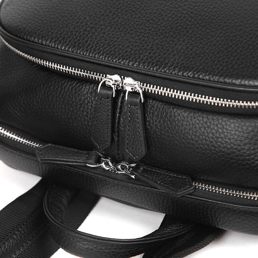 Рюкзак мужской, кожа, MIRONPAN 21663 Черный