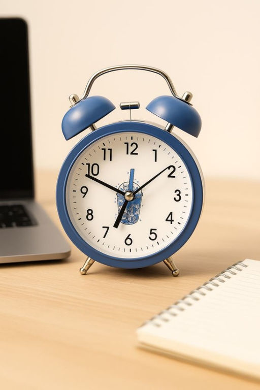 Часы-будильник "Funny drawing", blue (13,5х10 см)