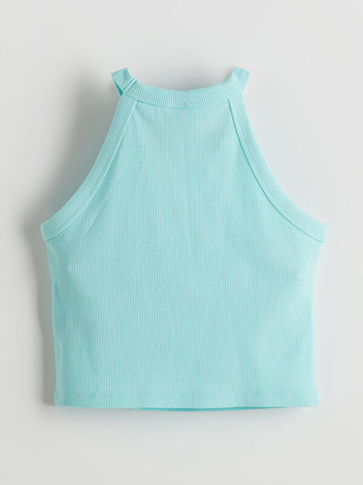 Halter Yaka Bask?l? K?z ?ocuk Atlet
