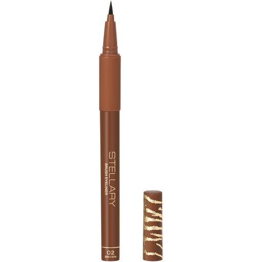 Stellary Подводка для глаз с аппликатором кистью Wild Eyeliner Brown тон 02 коричневый