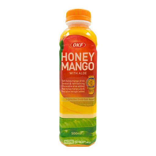 Напиток Манго + Алоэ фруктовый освежающий Honey Mango With Aloe OKF, Корея, 500 мл Акция