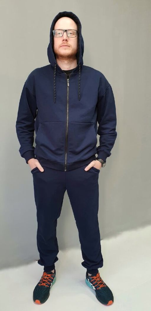 265ПМ Костюм мужской на молнии, хаки (3хнитка петля) - Knitka wear фото 17