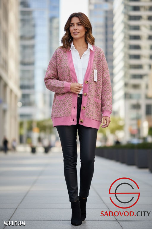 Кардиган женский на пуговицах