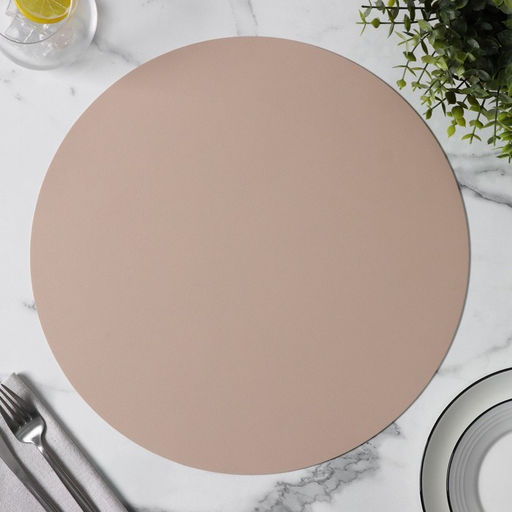 Цена за 11 шт. Салфетка сервировочная на стол «Тэм», d=38 см, персиковая