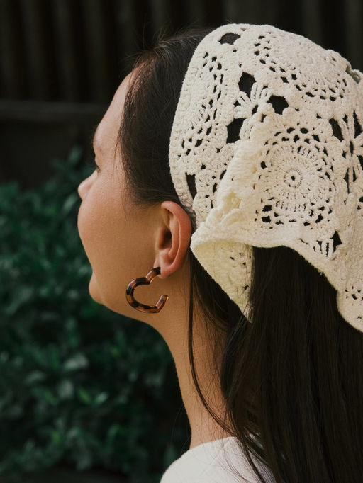 Серьги акрил «Леопард» сердце, цветной в серебре