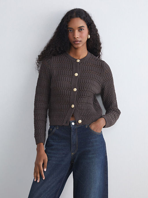 Bisiklet Yaka Ajurlu Kad?n Triko H?rka