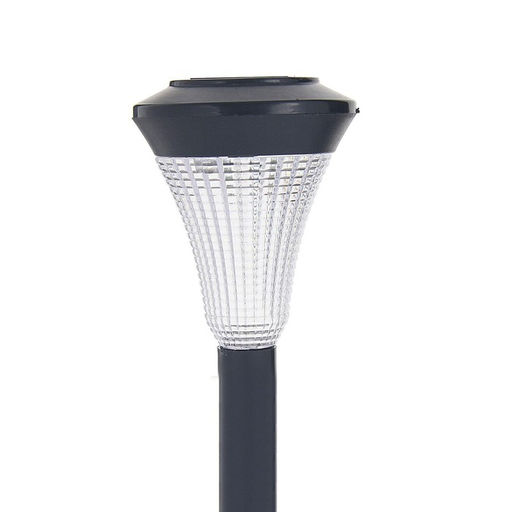 Садовый светильник Рифлёный конус, уличный, на солнечной батарее, 1 LED, свечение белое - Luazon lighting фото 7