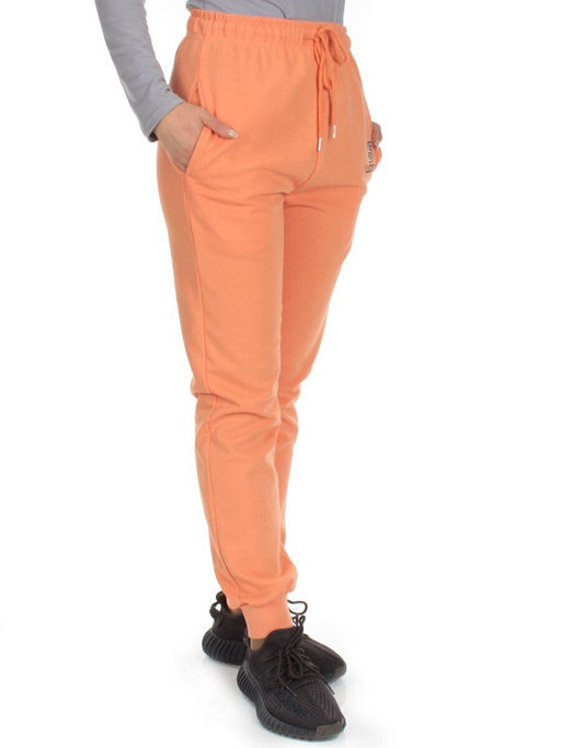 Q-02 ORANGE Брюки спортивные женские (85% хлопок, 15% полиэстер)
