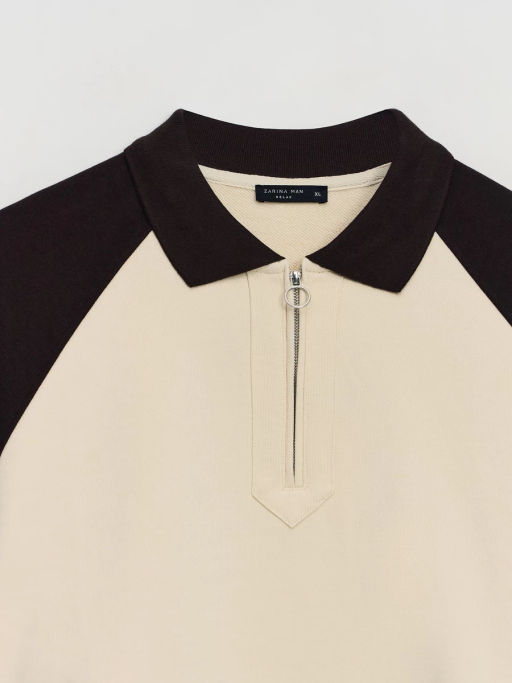 Толстовка с контрастными рукавами / Zarina  фото 3