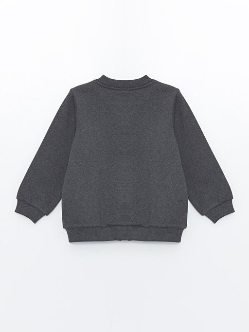 Kolej Yaka Uzun Kollu Basic Erkek Bebek Fermuarl? Sweatshirt - Waikiki фото 2