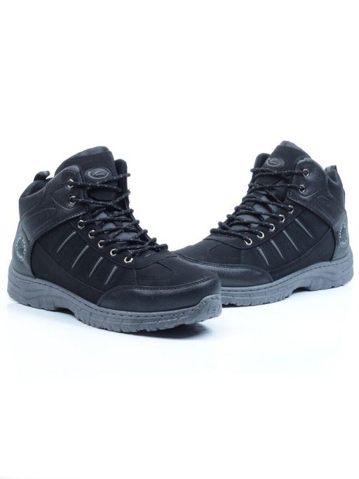 03-CRK6606-6 BLACK/GREY Ботинки зимние мужские - No name фото 13