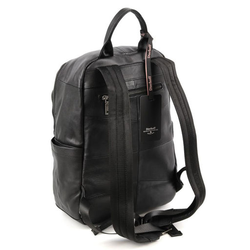 Мужской кожаный дорожный рюкзак 9239 Блек - Dff фото 3