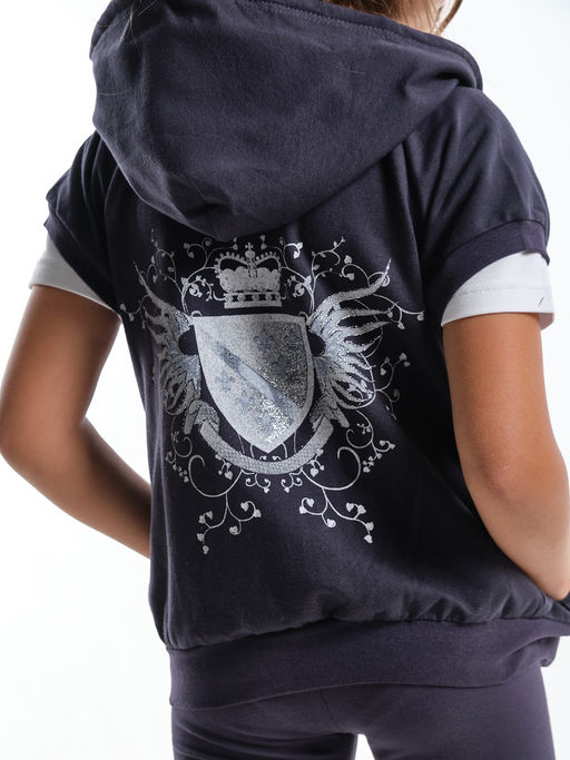 Жилетка на молнии для девочки детский сад UD 0087 антрацит - Mini maxi фото 2