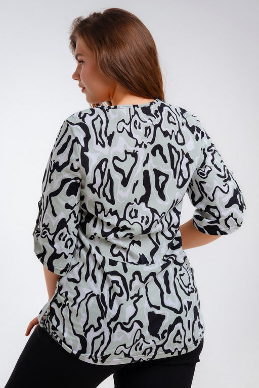 Туника женская из кулирки Полина палитра мята - Амадэль фото 13