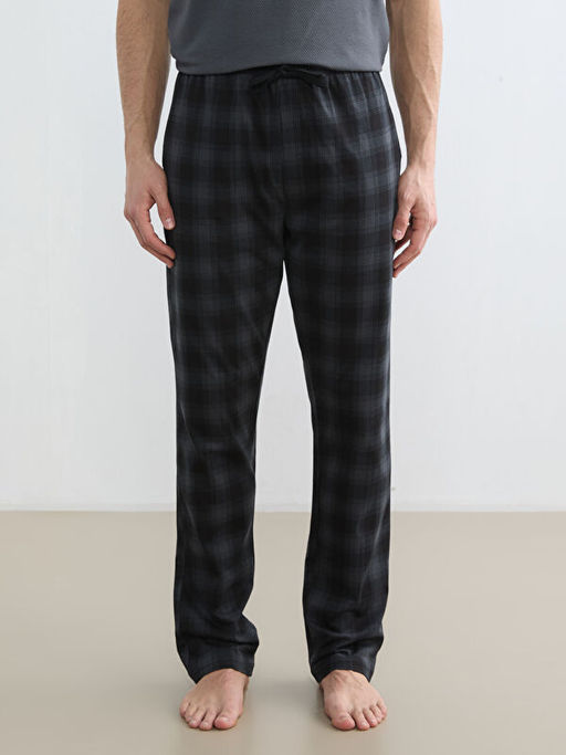 Standart Kal?p Ekose Erkek Pijama Alt