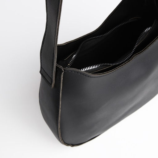 Сумка женская на одно плечо, на молнии, цвет чёрный - Nazamok фото 4