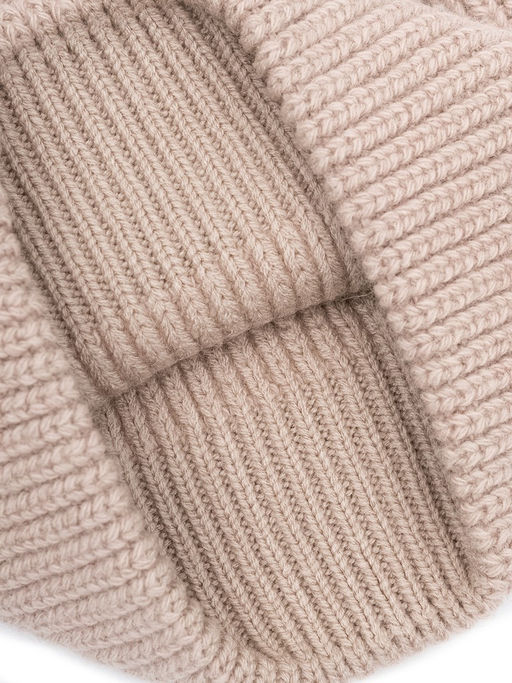 Шапка жен. пух енот+шерсть+виск LB-N88070 dirty pink