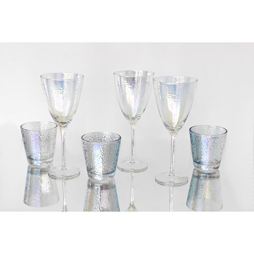 Бокал для вина Magistro «Жемчуг», 400 мл, 9.5×23 см, стекло, перламутровый