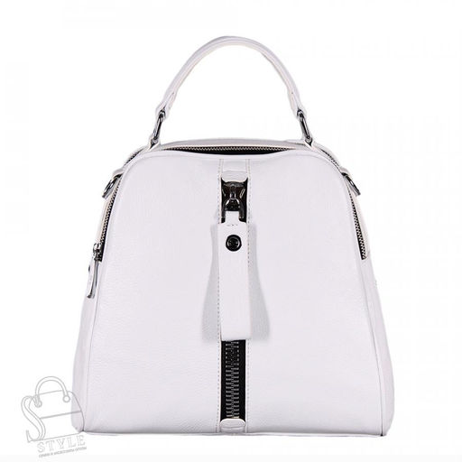 Рюкзак женский кожаный 99451 white Velina Fabbiano-Safenta/30 в Новосибирске