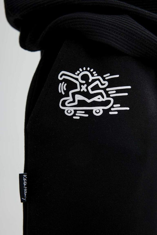 Спортивные брюки с карманами Keith Haring стандартного кроя - Defacto фото 6