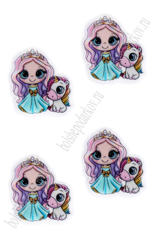 Кабошон-вырубка "Девочка" 3*3,3 см (10 шт) SF-6034, №3