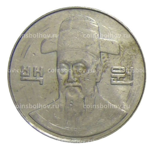 Монета 100 вон 2008 года Южная Корея