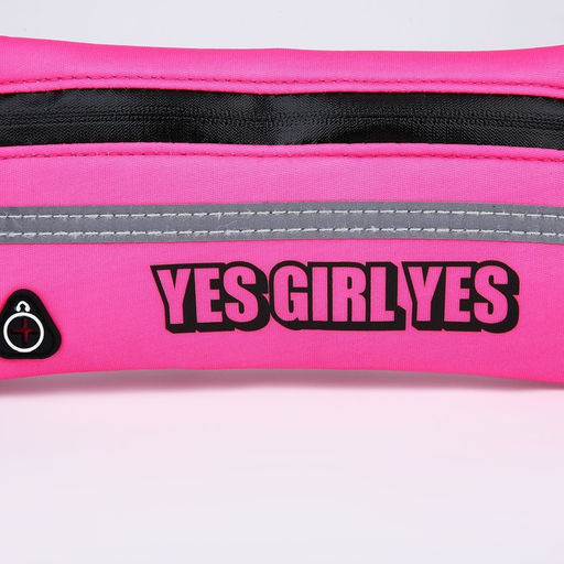 Сумка для бега поясная, на молнии, цвет розовый - Nazamok фото 6