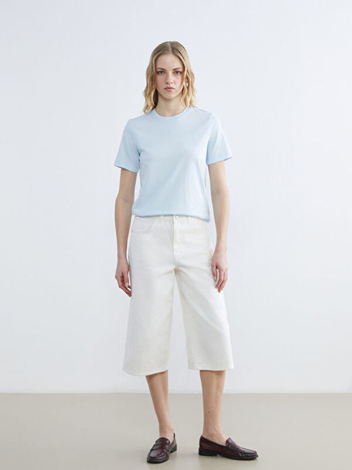 Bisiklet Yaka Kad?n Ti??rt