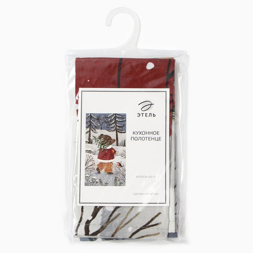 Полотенце кухонное Этель Forest bear, 40?73 см, хлопок 100%, саржа 190 г/м?