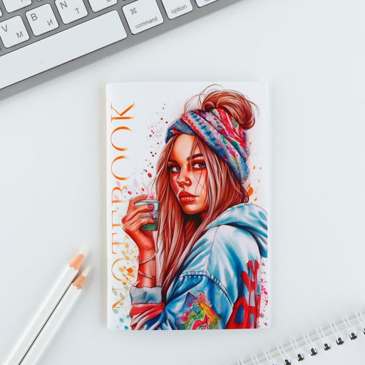 Цена за 4 шт. МИКС блокнотов А6, 32 листа Девушки - Artfox фото 13