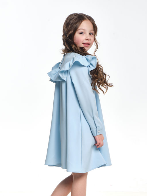 Платье праздничное с длинными рукавами UD 6951 голубой - Mini maxi фото 4