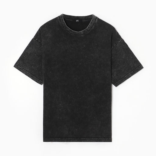 Футболка из вареного хлопка женская Mist Don't touch me, размер L, чёрная