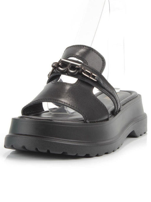 08-PEY254-2 BLACK Босоножки женские (натуральная кожа)