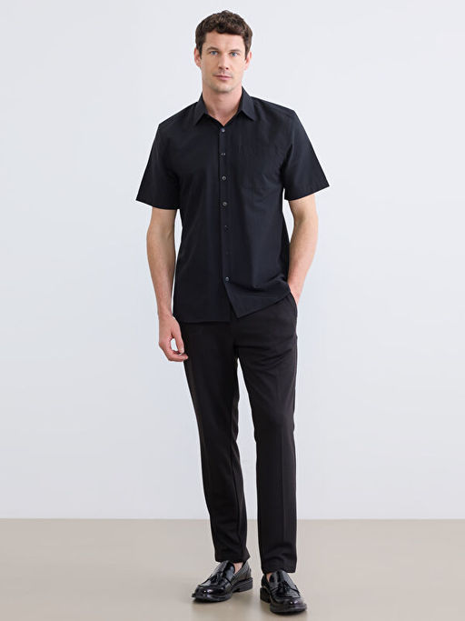 K?sa Kollu Tek Cepli Regular Fit Erkek G?mlek