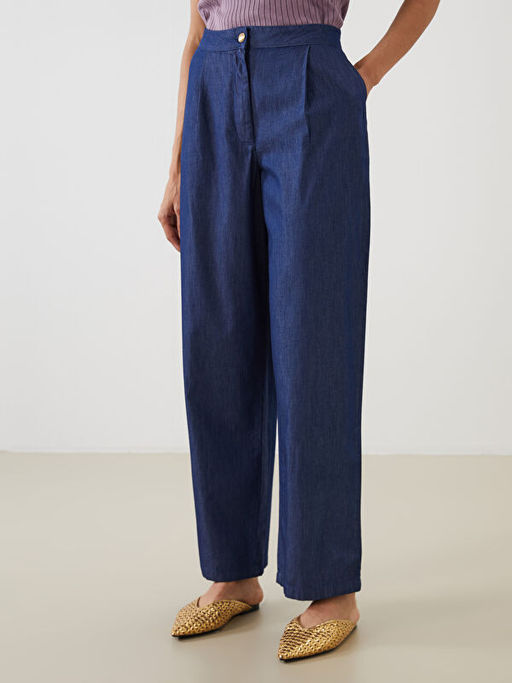 Wideleg Kad?n Jean Pantolon