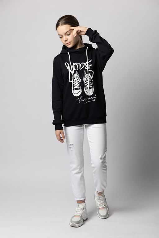 ФУТЕР 2х нитка Худи для девочки - Relay фото 2