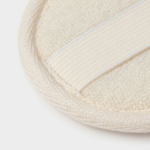 Мочалки для лица Доляна, 3 шт., сизаль, люффа, бежевые