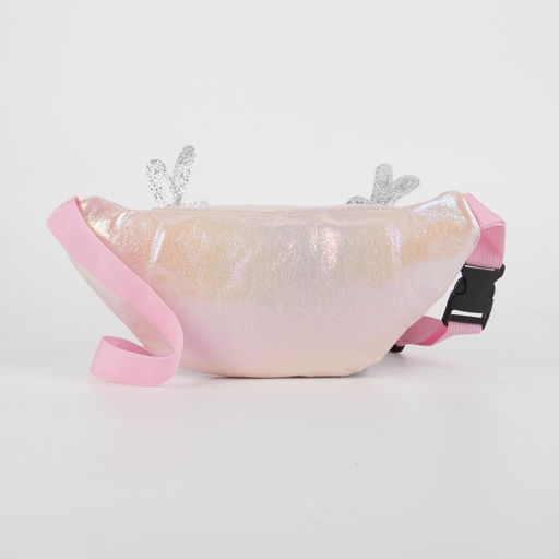 Сумка детская поясная Оленёнок на молнии, цвет розовый - NAZAMOK KIDS фото 3