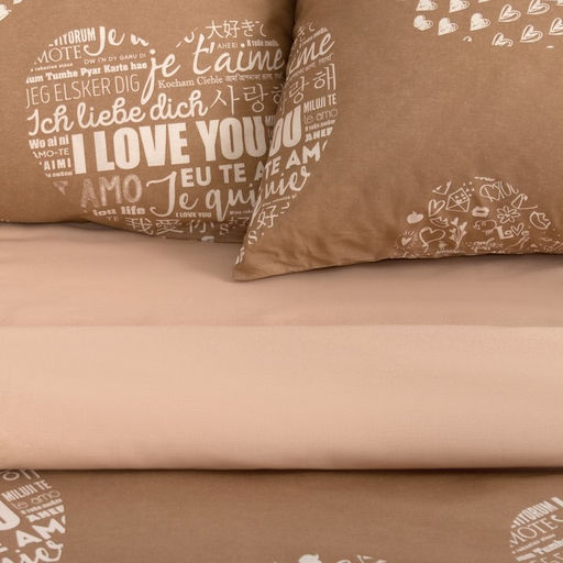 Постельное бельё Этель дуэт Te amo (вид 3) 143 х 215 см - 2 шт., 220 х 240 см, 70 х 70 см - 2 шт, бязь  фото 2