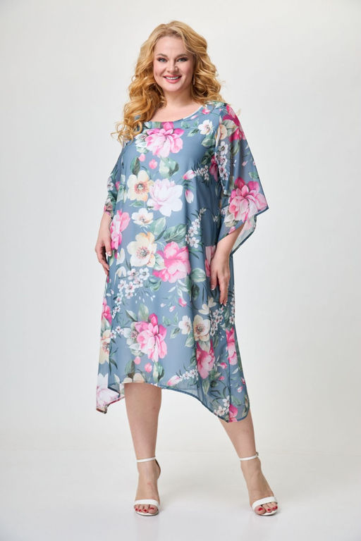 Платье ANELLI 1244 цветок миндаля  фото 2