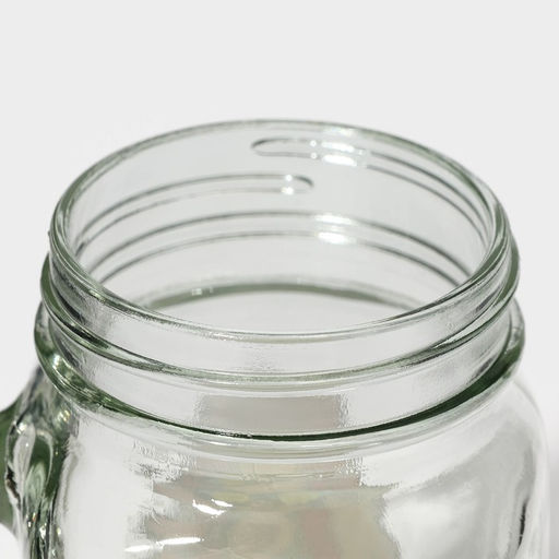 Банка с крышкой и трубочкой Комикс, 450 мл, 10?7.5?13 см