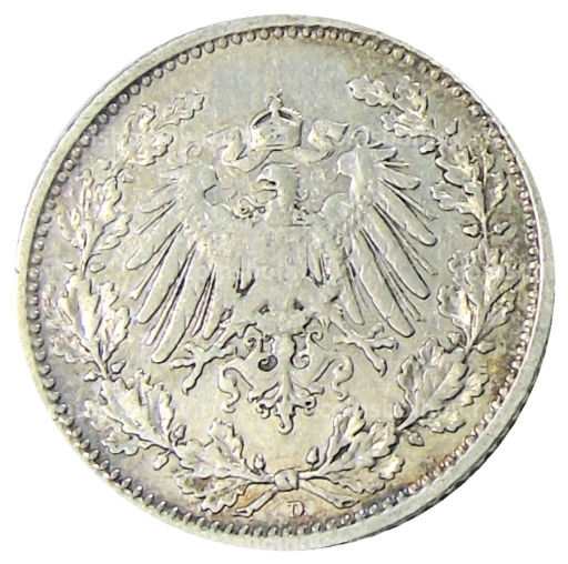 1/2 марки 1905 года D Германия