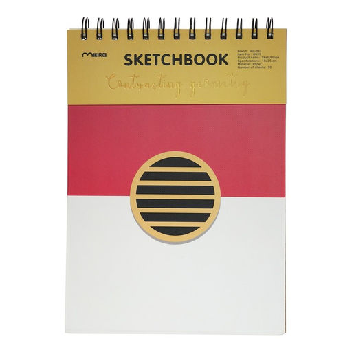 Скетчбук 30 листов, для пастели, жетская обложка, плотность 130 гр, Геометрия МИКС (18х25см) 96891 - Simaland фото 5