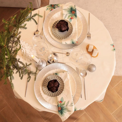 Салфетки сервировочные на стол «Этель» New Years treat, 40×40 см - 4 шт., белые