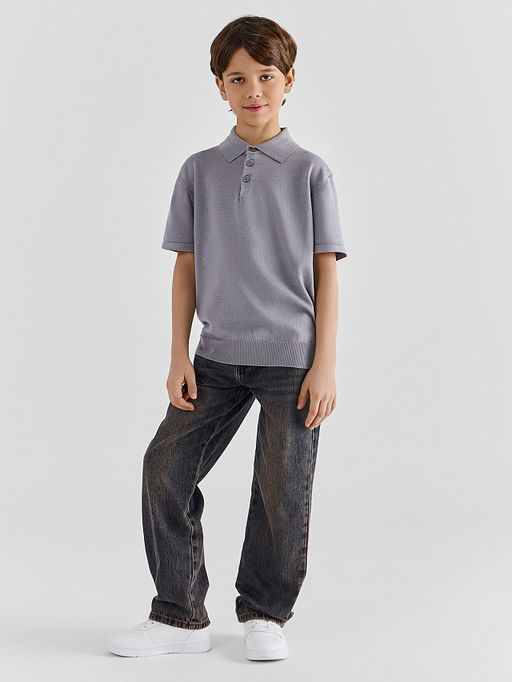 Поло для мальчиков серое - Mark formelle фото 2