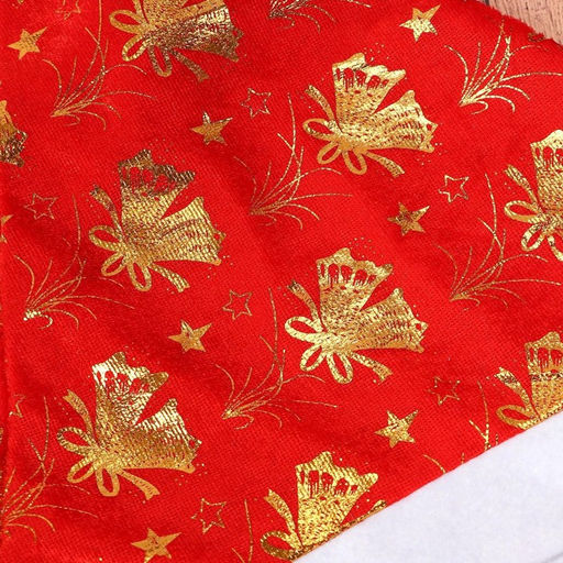 Колпак новогодний Колокольчики 40х27 см, красно-золотой - Зимнее волшебство фото 6