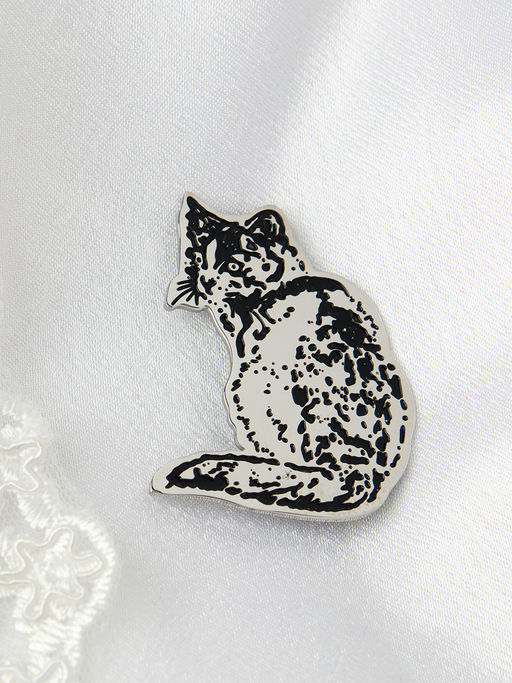 Брошь Кошка / 3432 S /уп 12/